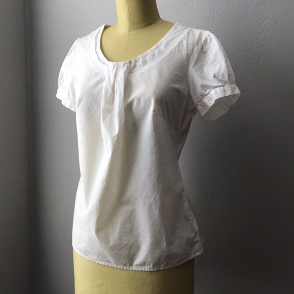 Small White Puff Sleeve Blouse - Picture 3 of 6